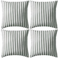 Vidaxl buitenkussens 45x45 cm gestreept grijs 4 st