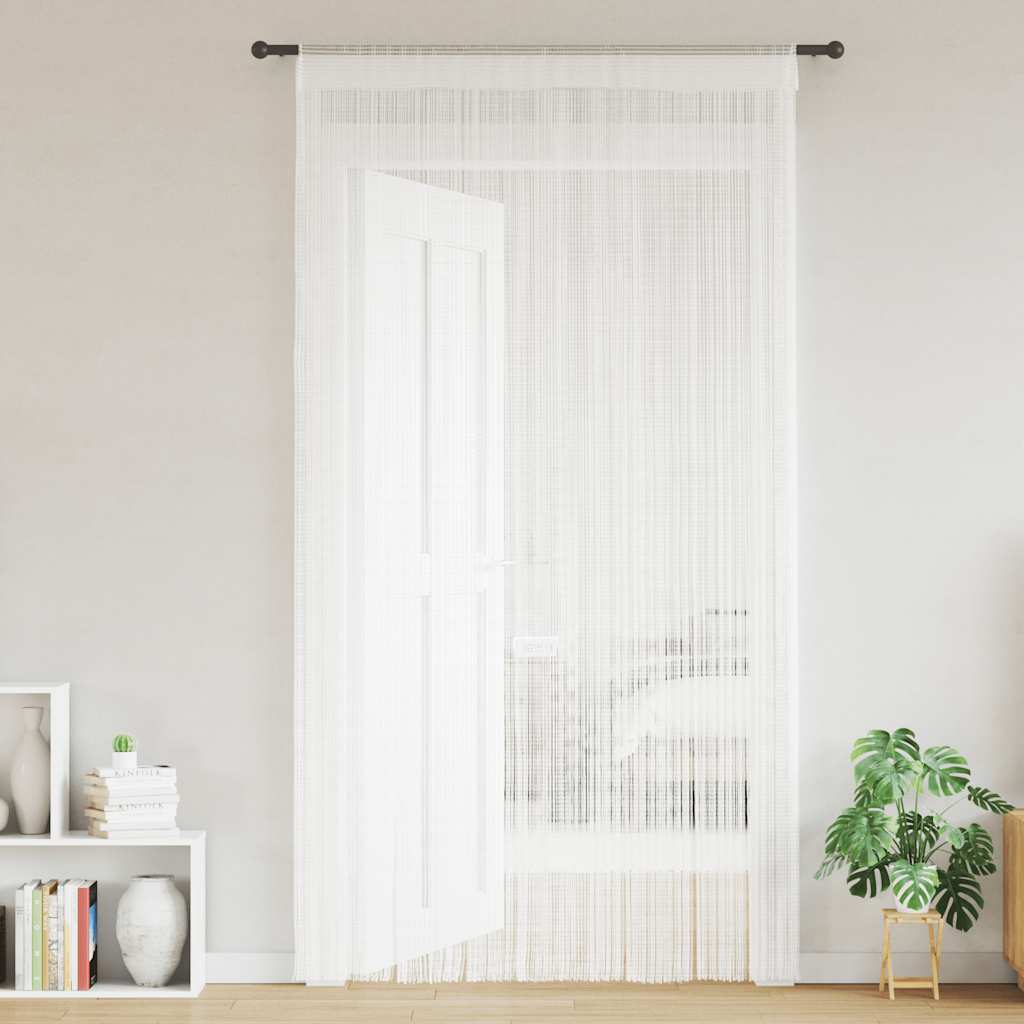 Vidaxxl -Drahtvorhänge 2 ST 140x250 cm Weiß