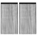 Vidaxl draadgordijnen 2 st 140x250 cm zwart