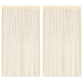 VidaXL Fadenvorhänge 100x250 cm Creme 2 Stück
