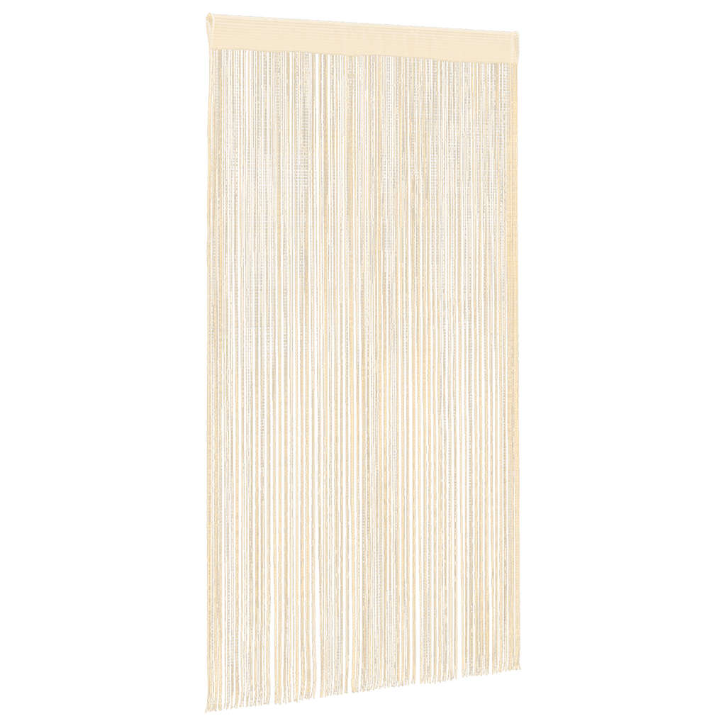 VidaXL Fadenvorhänge 100x250 cm Creme 2 Stück