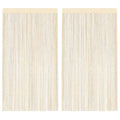 VidaXL Fadenvorhänge 140x250 cm Creme 2 Stück