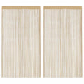 Vidaxl draadgordijnen 100x250 cm beige 2 st