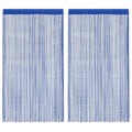 Vidaxl draadgordijnen 100x250 cm blauw 2 st