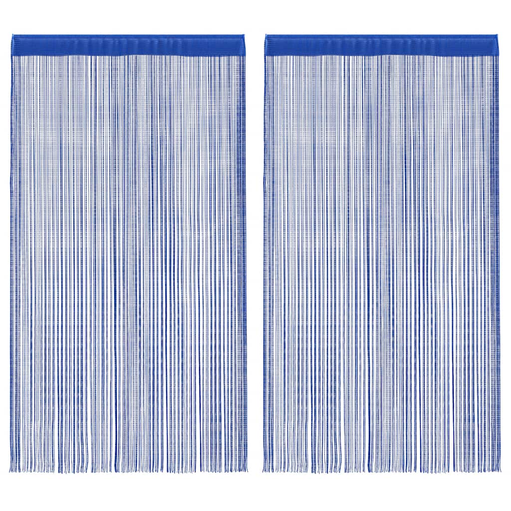 Vidaxl draadgordijnen 140x250 cm blauw 2 st