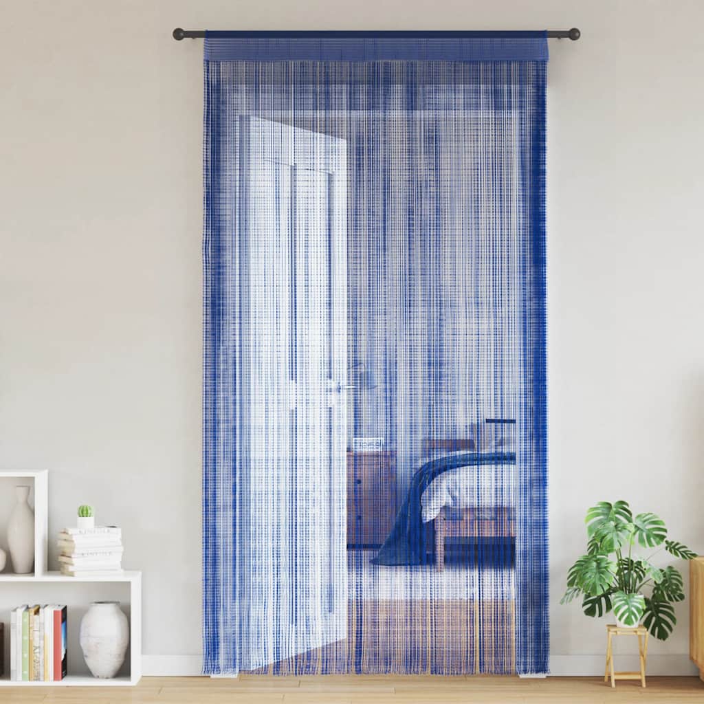 Vidaxl draadgordijnen 140x250 cm blauw 2 st