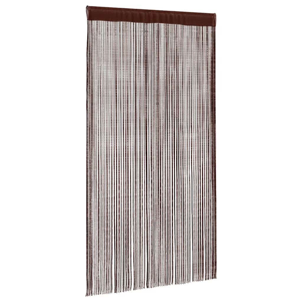 VidaXL Fadenvorhänge 140x250 cm Braun 2 Stück