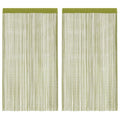 Vidaxl draadgordijnen 100x250 cm groen 2 st