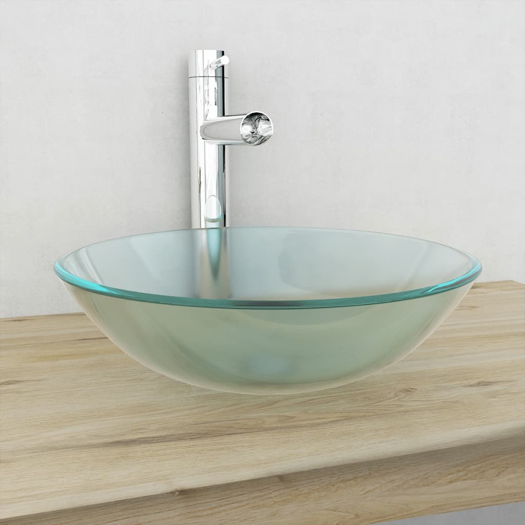 VIDAXL -WHOBAIN Härtetes Glas 42 cm Mattes Glas