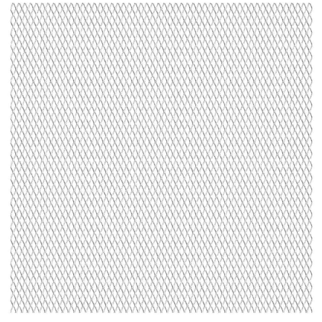VidaXL Drahtzaun 100x85 cm 30x17x2,5 mm Edelstahl