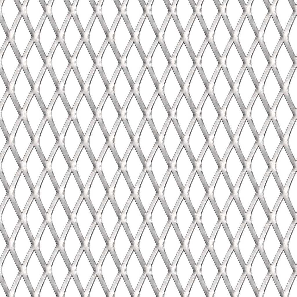 VidaXL Drahtzaun 100x85 cm 30x17x2,5 mm Edelstahl