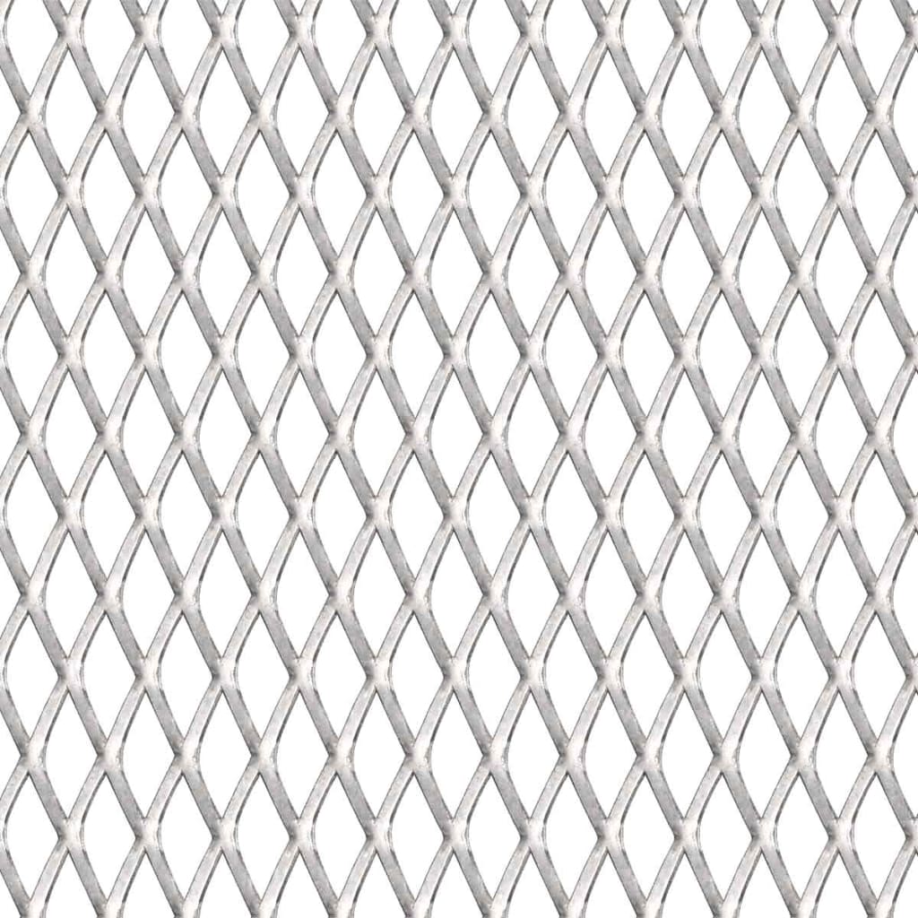 VidaXL Drahtzaun 100x85 cm 30x17x2,5 mm Edelstahl