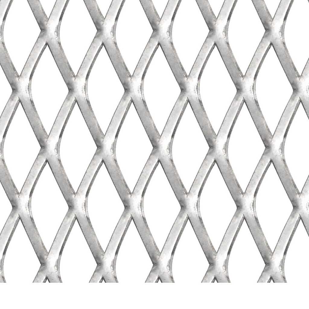 VidaXL Drahtzaun 100x85 cm 30x17x2,5 mm Edelstahl