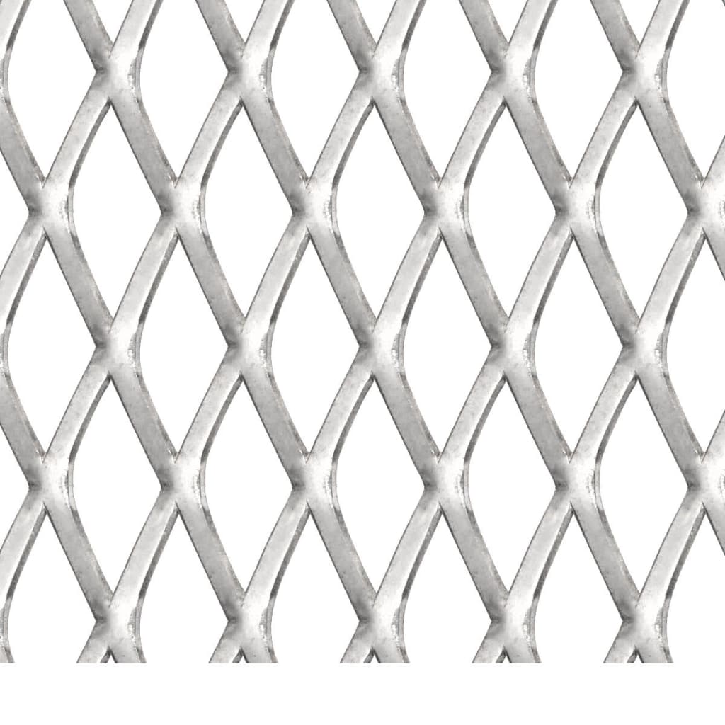 VidaXL Drahtzaun 100x85 cm 30x17x2,5 mm Edelstahl
