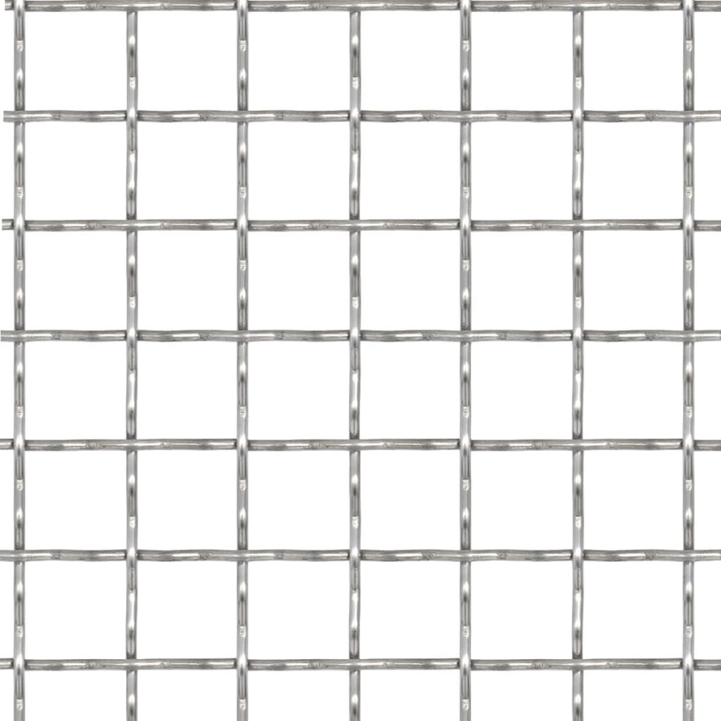 Vidaxl draadhek geweven gaas 100x85 cm 21x21x2,5 mm roestvrij staal