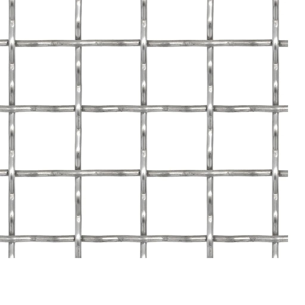 Vidaxl draadhek geweven gaas 100x85 cm 31x31x3 mm roestvrij staal