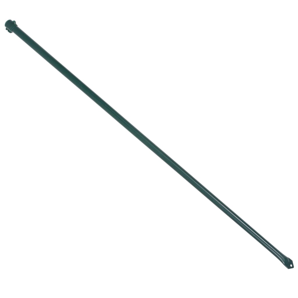 Vidaxxl Gartenpfosten 1 m Metall Grün 10 Stück