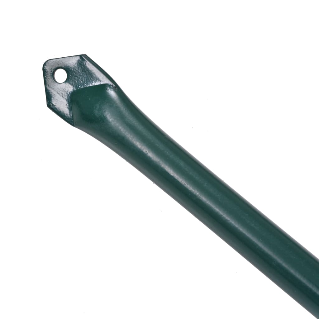 Vidaxxl Gartenpfosten 1 m Metall Grün 10 Stück