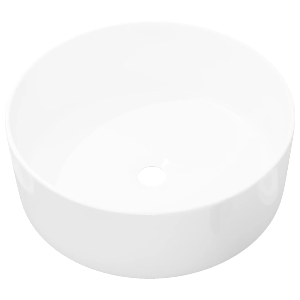 VIDAXL WASHBAIN COW WHITE 40x15 cm Keramik