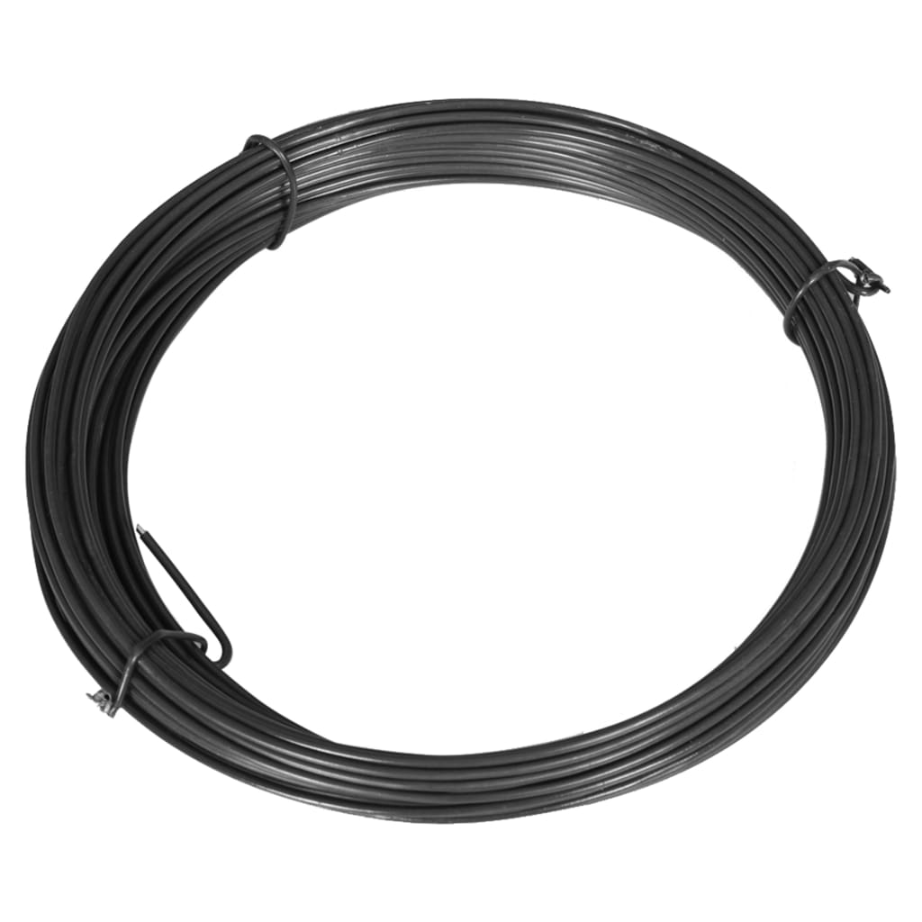 VidaXL Zaunbindedraht 25 m 1,4 2 mm Stahlgrau