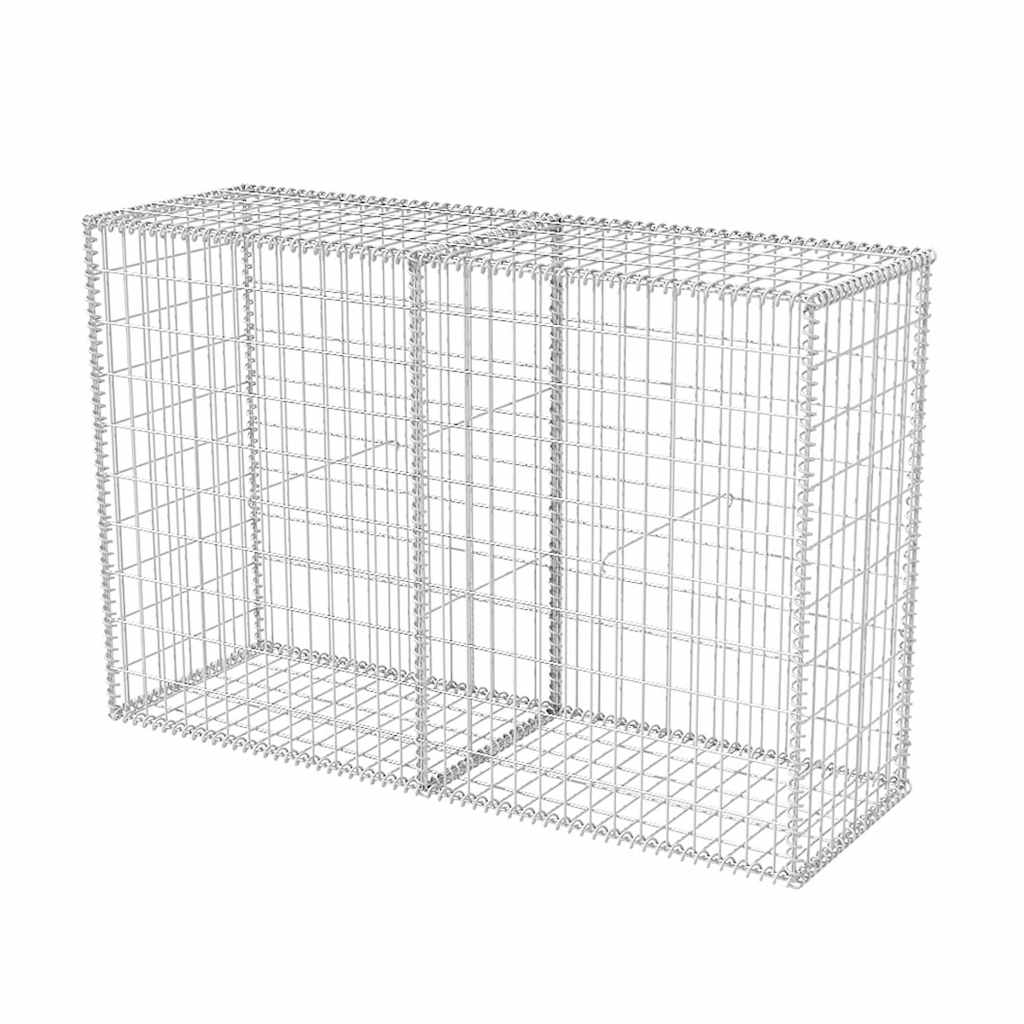VidaXL Gabionenkorb 150x50x100 cm verzinkter Stahl