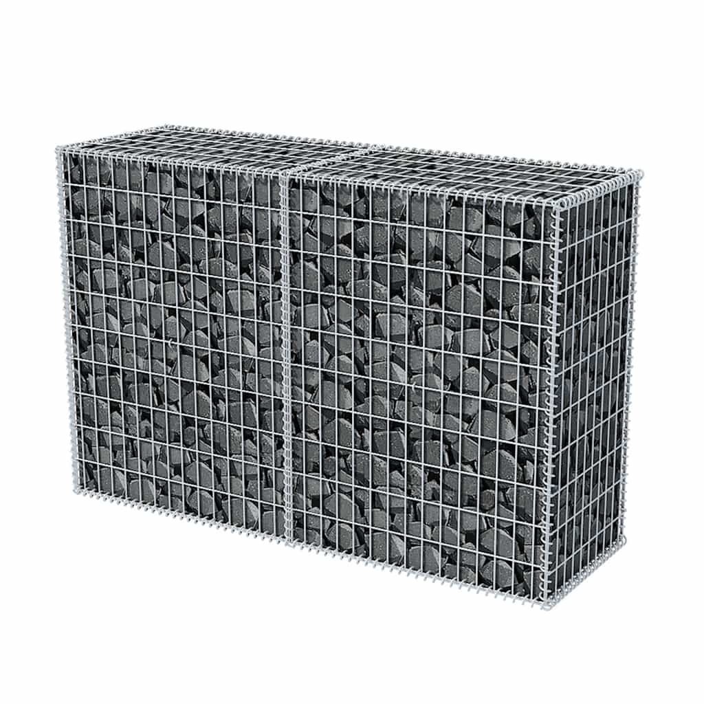 VidaXL Gabionenkorb 150x50x100 cm verzinkter Stahl