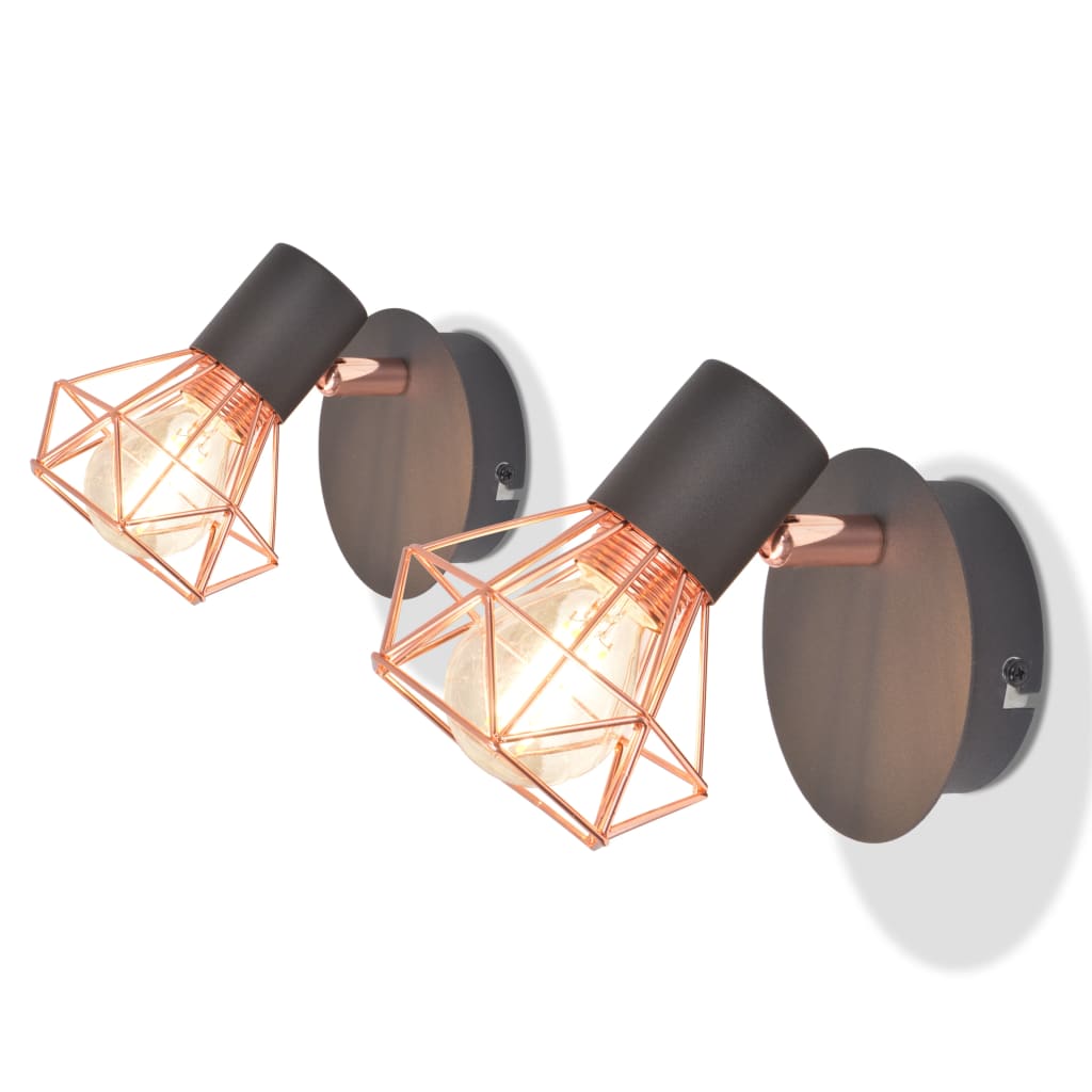 VidaXL Wandleuchten, 2 Stück, mit 8 W LED