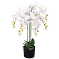 Vidaxl kunstplant met pot orchidee 75 cm wit