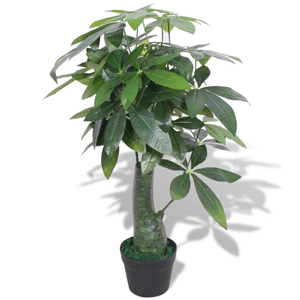 VidaXL Künstliche Wasserkakaopflanze mit Topf, 85 cm, Grün