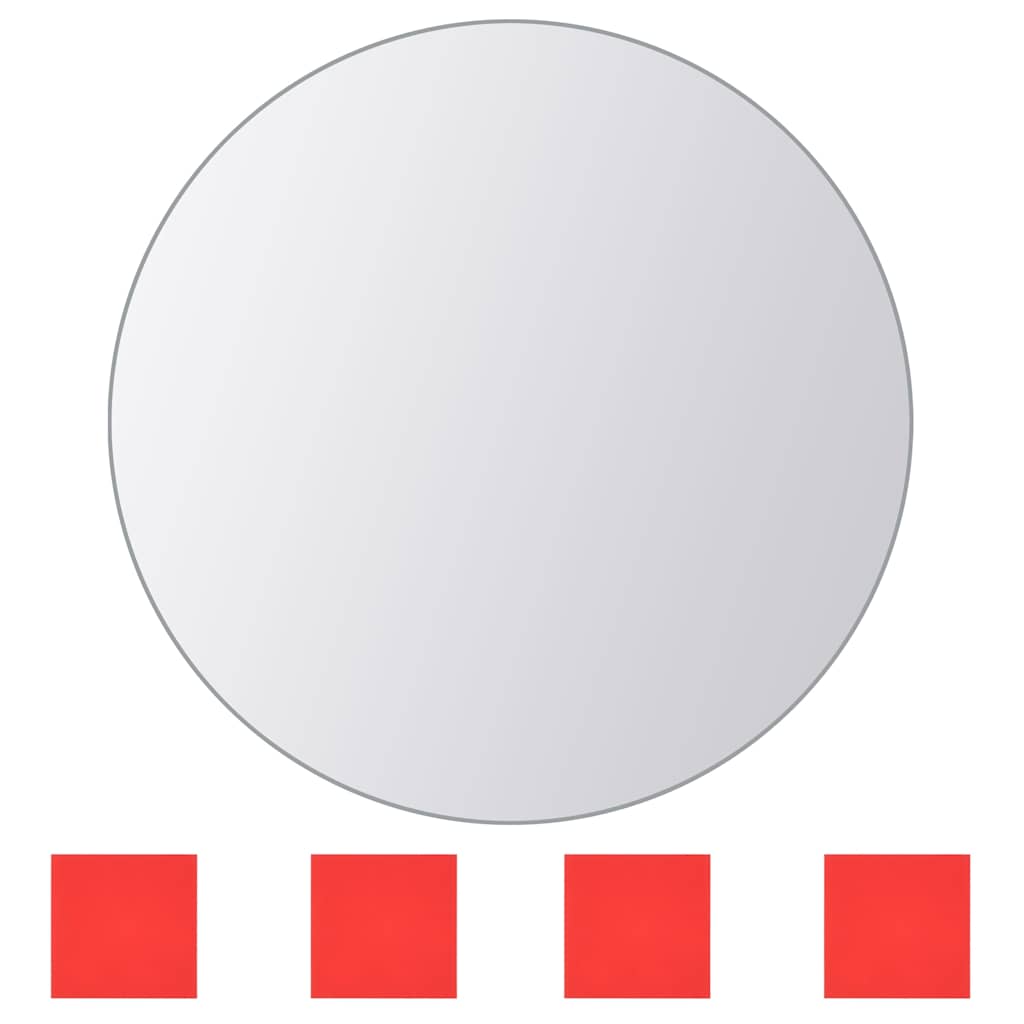 VIDAXL 8 Stück MILROR Fliesen Multi -Fell -Glas