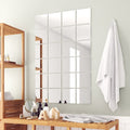Vidaxl 24 st spiegeltegels vierkant glas