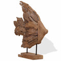 Vidaxl vissenbeeld 40x12x57 cm teakhout