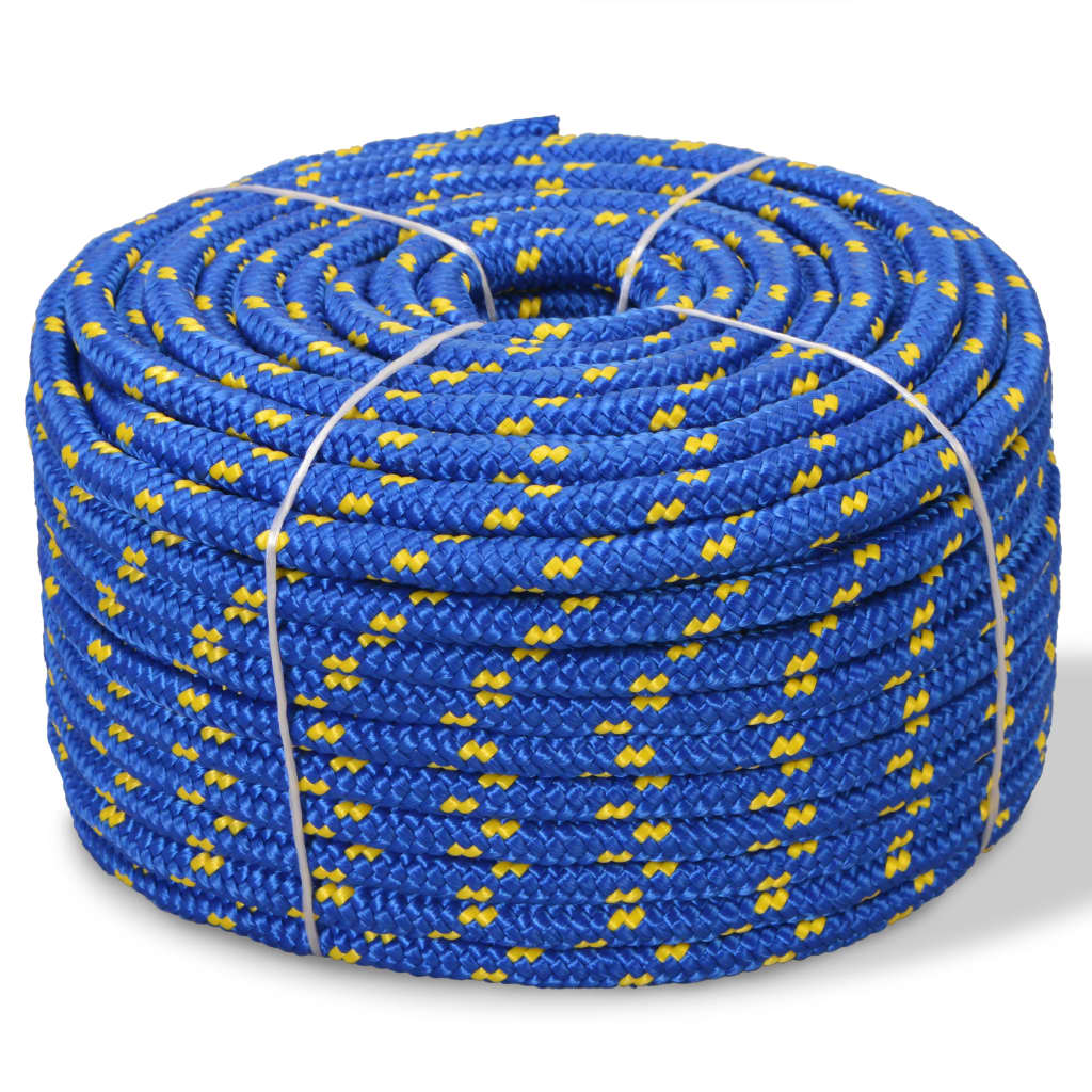Vidaxl boot touw 8 mm 100 m polypropyleen blauw