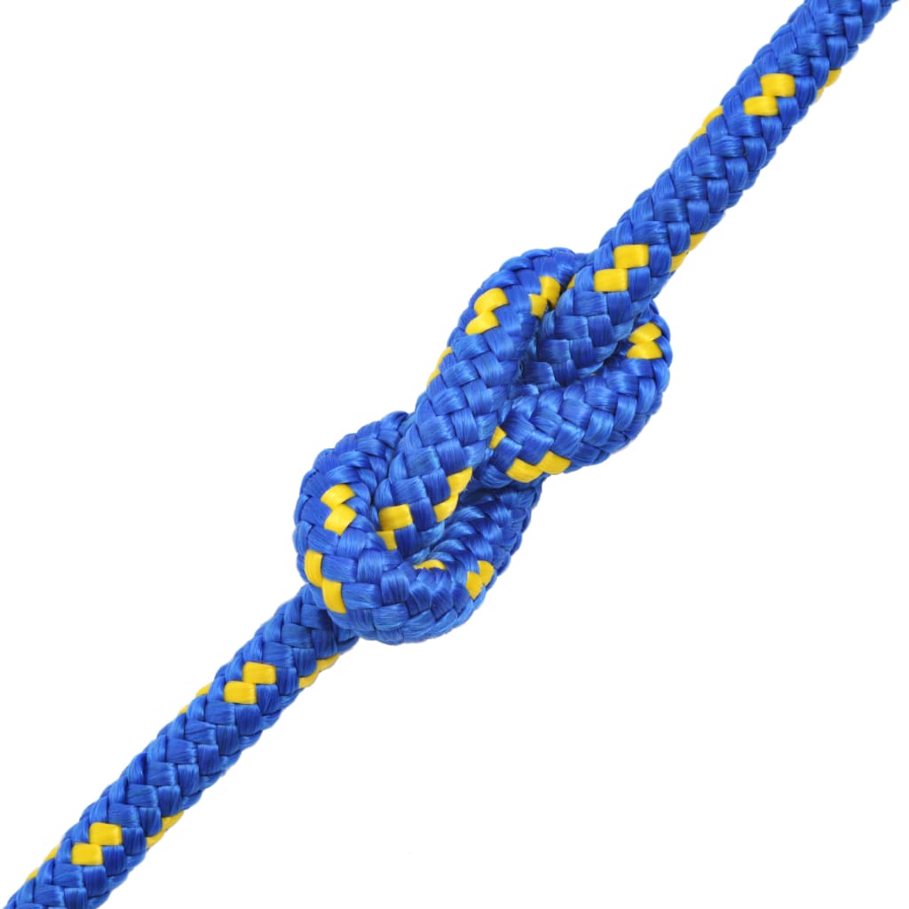 VidaXL Bootsseil 14 mm 50 m Polypropylen Blau