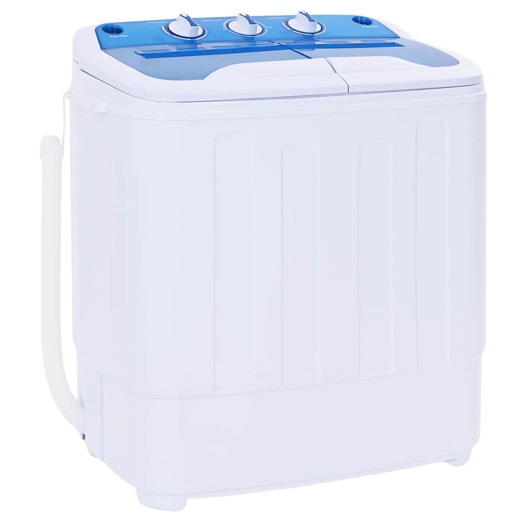 Vidaxl mini wasmachine met dubbele trommel 5,6 kg