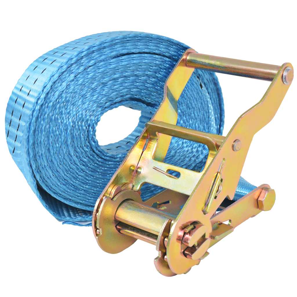 VidaXL Zurrgurte 2 Tonnen 6 m x 38 mm Blau 4 Stück