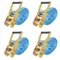 Vidaxl spanbanden 4 ton 8mx50mm blauw 4 st