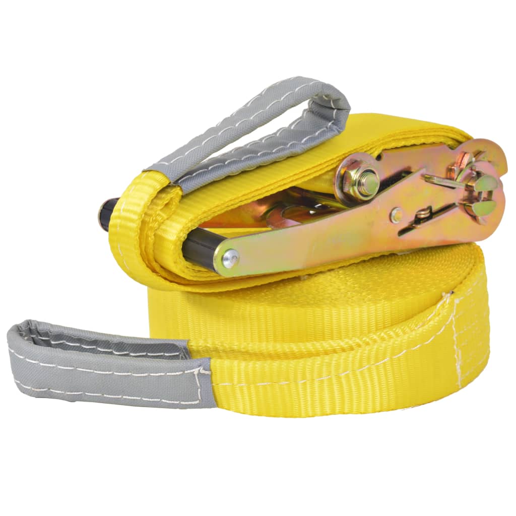 VidaXL Slackline 15 m x 50 mm 150 kg gelb