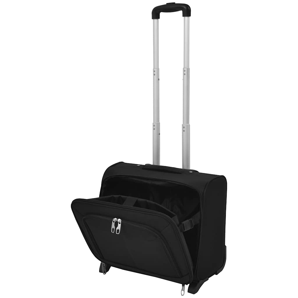 VidaXL Pilot Trolley Schwarz