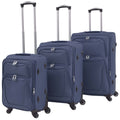 VidaXL Trolley-Set, Marineblau, 3-teilig