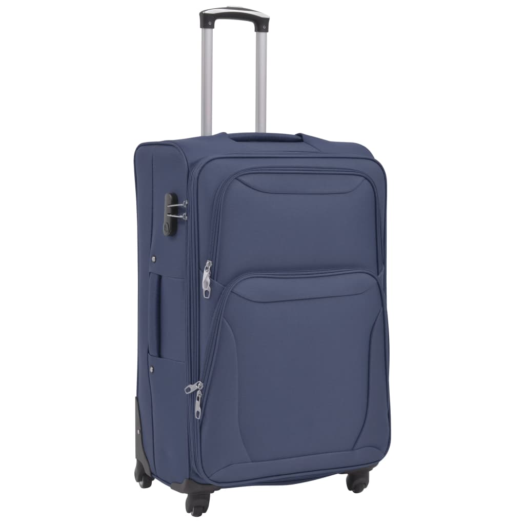 VidaXL Trolley-Set, Marineblau, 3-teilig