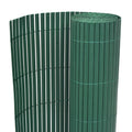 VidaXL Gartenzaun, doppelseitig, 90 x 300 cm, PVC, Grün