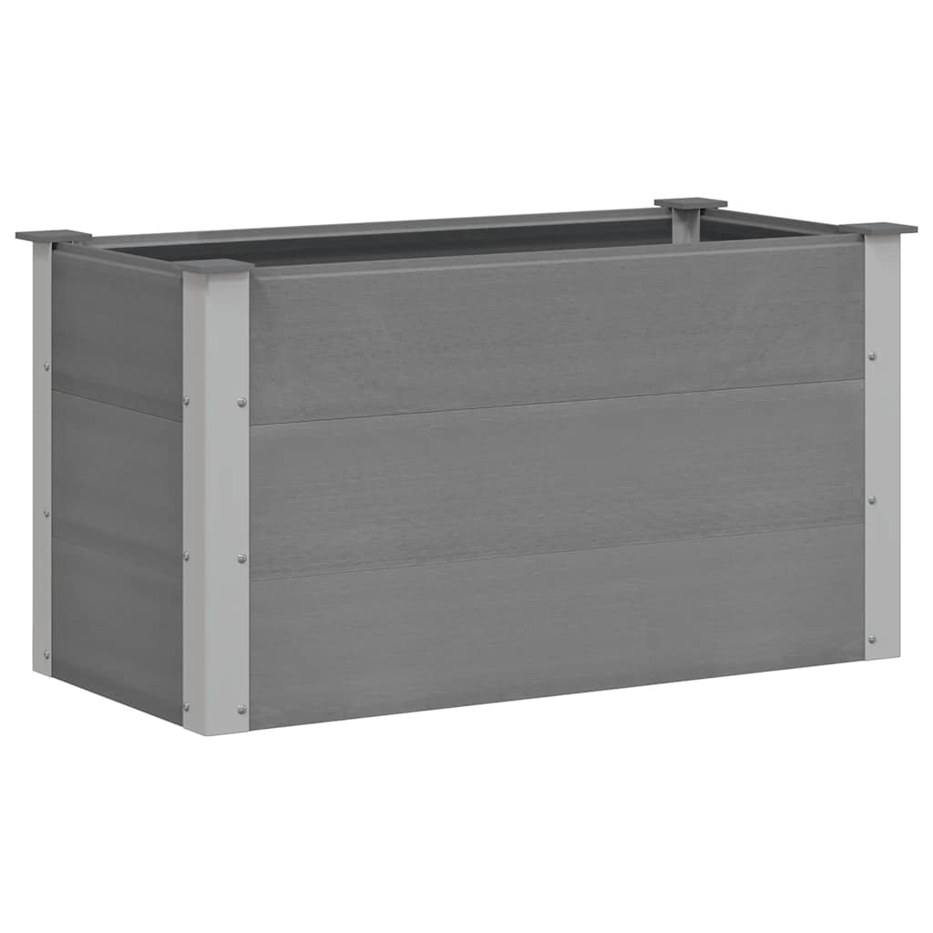 Vidaxl plantenbak verhoogd 100x50x54 cm hkc grijs
