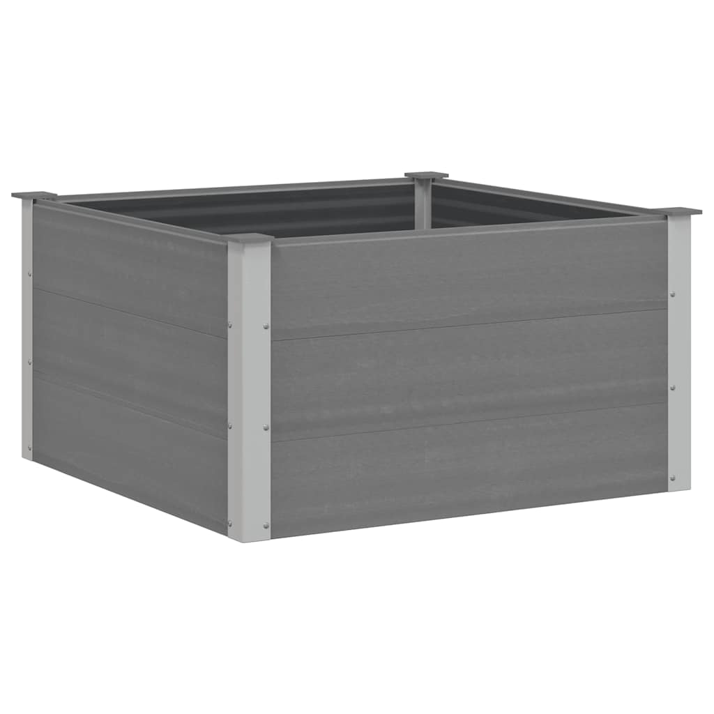 Vidaxl plantenbak verhoogd 100x100x54 cm hkc grijs