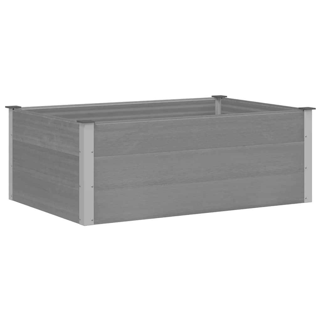 Vidaxl plantenbak verhoogd 150x100x54 cm hkc grijs