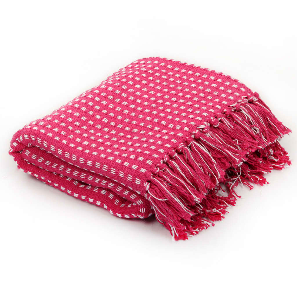 VidaXL Karostoff 125x150 cm Baumwolle Rosa