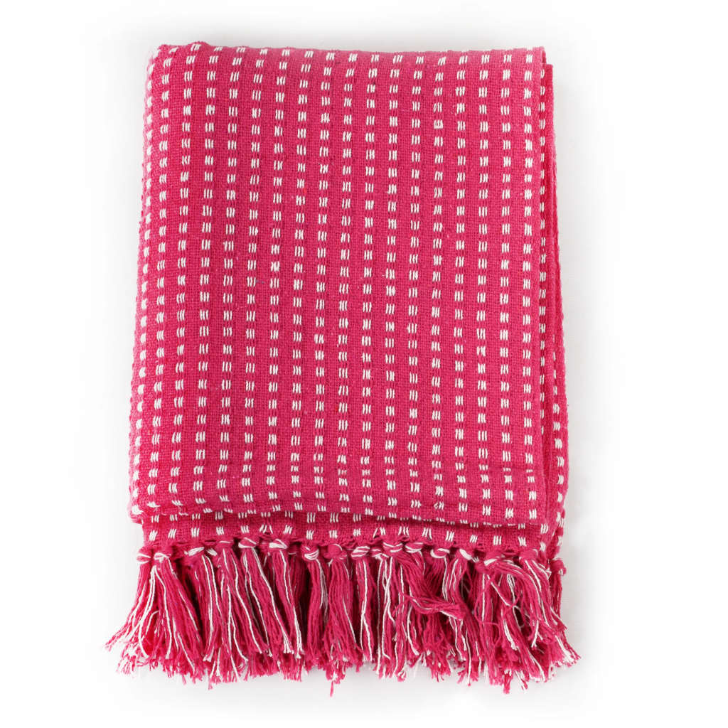 VidaXL Karostoff 125x150 cm Baumwolle Rosa