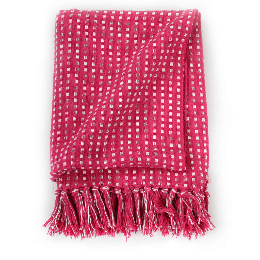 VidaXL Karostoff 125x150 cm Baumwolle Rosa