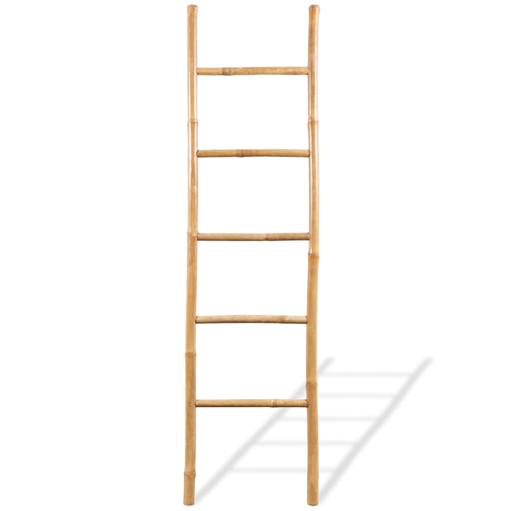 VidaXL Handtuchleiter mit 5 Sprossen, 150 cm, Bambus