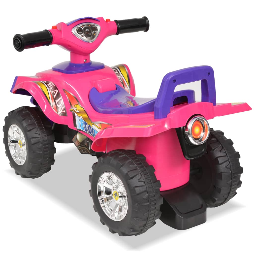 VidaXL Walking Quad mit Licht und Sound, Pink und Lila